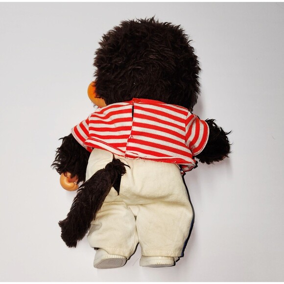 Vintage 70s TOHO Monchhichi Japan Daisuke 18” Plush Doll w Sleepy Eyes & Clothes - Picture 2 of 8